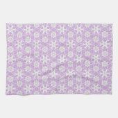 Antike Spitze - weiß und Lavendel Geschirrtuch (Horizontal)