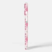 Antike Spitze - weiß und Rose pink Case-Mate iPhone Hülle (Rückseite / Links)