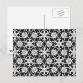 Antike Spitze - weiß und schwarz Postkarte (Vorne/Hinten)