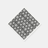 Antike Spitze - weiß und schwarz Serviette (Ecke)