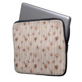 Antike Spitzen-Herzensfäden Laptopschutzhülle (Vorderseite Links)