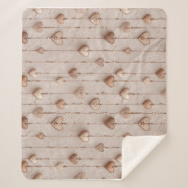 Antike Spitzen-Herzketten Sherpadecke
