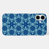 Antike Spitzen - Saphir und blass blau Case-Mate iPhone Hülle (Rückseite (Horizontal))
