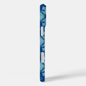 Antike Spitzen - Saphir und blass blau Case-Mate iPhone Hülle (Rückseite / Rechts)