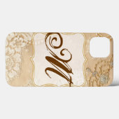 Antike Spitzen-Schmuck viktorianische Monogramm-IP Case-Mate iPhone Hülle (Rückseite (Horizontal))