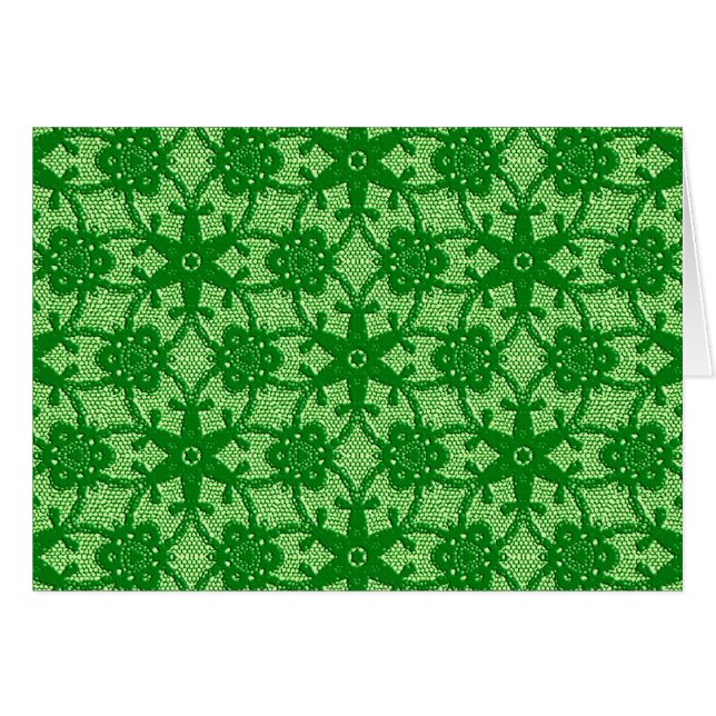 Antike Spitzen - smaragdgrün und lilgrün (Vorderseite (Horizontal))