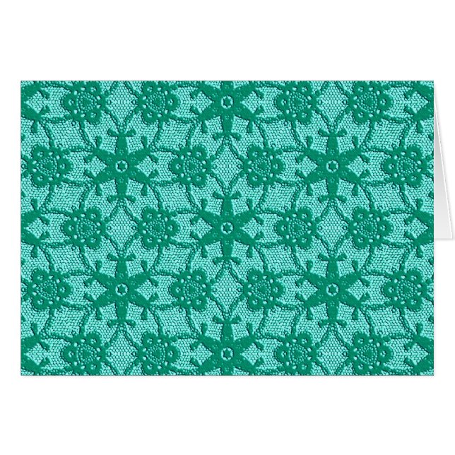 Antike Spitzen - Türkis und Aqua (Vorderseite (Horizontal))