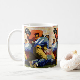 Antike Sportart, Fußballspieler in einem Spiel Kaffeetasse