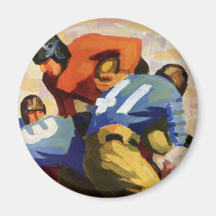 Antike Sportart, Fußballspieler in einem Spiel Magnet