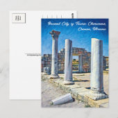 Antike Stadt Tauric Chersonese Ukraine Postkarte (Vorne/Hinten)