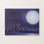 Antike Stadt unter Vollmond Puzzle (Horizontal)