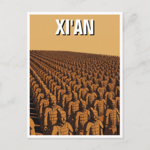 Antike Stadt Xi'an (Terrakotta-Armee) Postkarte