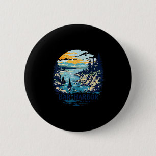 Antike Stadtansicht von Bar Harbor, Maine, bei Son Button