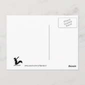 Antike Statue des Freiheitsfotografen Postkarte (Rückseite)