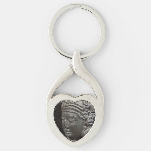 Antike Statue Herz Keychain Schlüsselanhänger (Vorderseite)