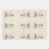 Antike Statue von Athena Griechenland Elegante Kun Geschenkpapier Set (Vorderseite)