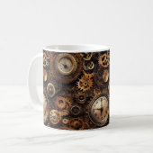 Antike Steampunk-Kaffeetasse Kaffeetasse (Vorderseite Links)