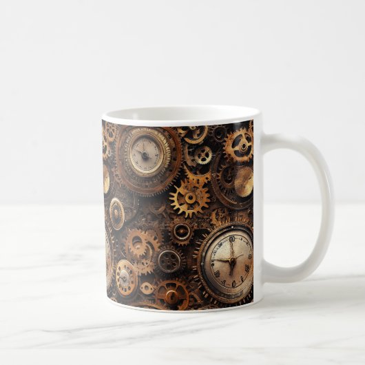 Antike Steampunk-Kaffeetasse Kaffeetasse (Rechts)