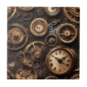 Antike Steampunk-Keramikfliese Fliese