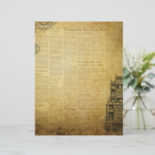 Antike Steampunk-Zeitung