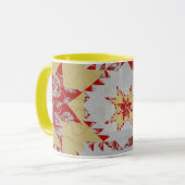 Antike Steppdecke Tasse (Vorderseite Links)