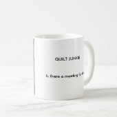 Antike Steppdecken-Tasse - Steppdecken-Junkie Kaffeetasse (VorderseiteRechts)