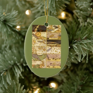 Antike Sternbilder, alte Astronomie & Sterne Keramik Ornament