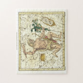 Antike Sternkarte Sternbild Herkules Puzzle (Vertikal)