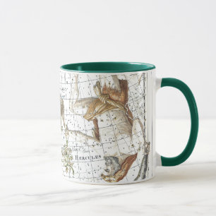 Antike Sternkarte Sternbild Herkules Tasse