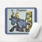 Antike Sternzeichen, Antiker Stier Taurus Mousepad (Mit Mouse)