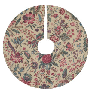 Antike Stickerei Blumenmuster Möbelstoff Polyester Weihnachtsbaumdecke