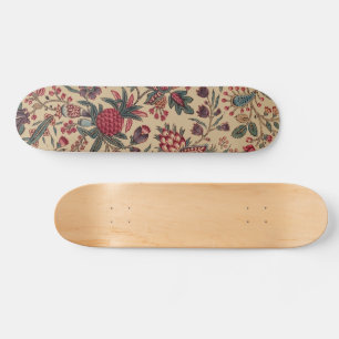 Antike Stickerei Blumenmuster Möbelstoff Skateboard