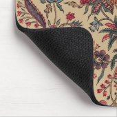 Antike Stickerei Florale Möbelstoff-Optik Mousepad (Ecke)