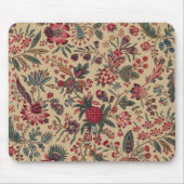 Antike Stickerei Florale Möbelstoff-Optik Mousepad (Vorne)
