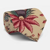 Antike Stickerei Florale Möbelstoff-Vintage Krawatte (Gerollt)