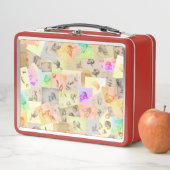 Antike Stilstudien farbenfroh Metall Brotdose (Beispiel)