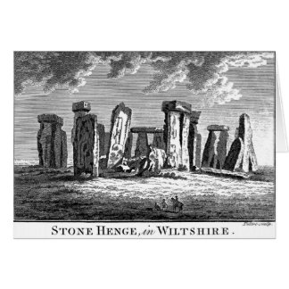 Antike Stonehenge Holzschnitt Stone Circle Gravur
