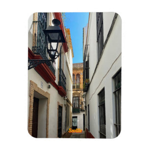Antike Straße in Sevilla, Spanien, Reise Magnet