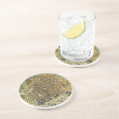 Antike Straßenkarte Amsterdam, Niederlande Getränkeuntersetzer (Seite)