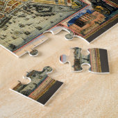 Antike Straßenkarte Amsterdam, Niederlande Puzzle (Seite)