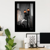Antike Straßenlampe Poster (Heimbüro)