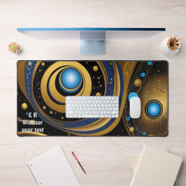 Antike Symbole im lebhaften abstrakten Design Schreibtischunterlage