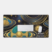 Antike Symbole im lebhaften abstrakten Design Schreibtischunterlage (Tastatur & Maus)