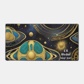 Antike Symbole im lebhaften abstrakten Design Schreibtischunterlage (Vorderseite)