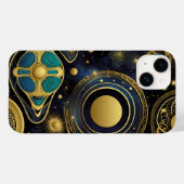 Antike Symbole in lebhaften Farben Case-Mate iPhone Hülle (Rückseite (Horizontal))