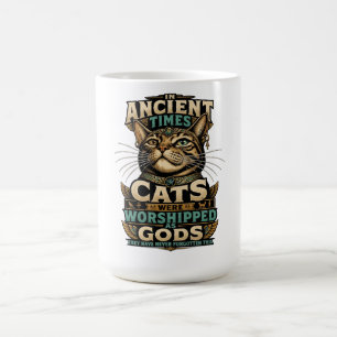 Antike Tabby-Katzenattitüde Kaffeetasse