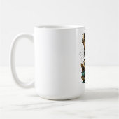 Antike Tabby-Katzenattitüde Kaffeetasse (Links)