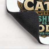 Antike Tabby-Katzenattitüde Mousepad (Ecke)