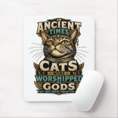 Antike Tabby-Katzenattitüde Mousepad (Mit Mouse)