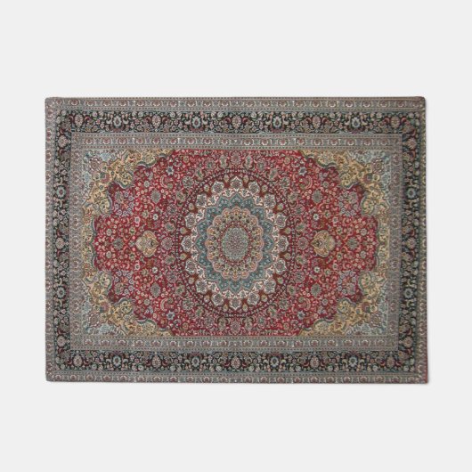 Antike Tabriz Perser Fußmatte (Vorderseite)